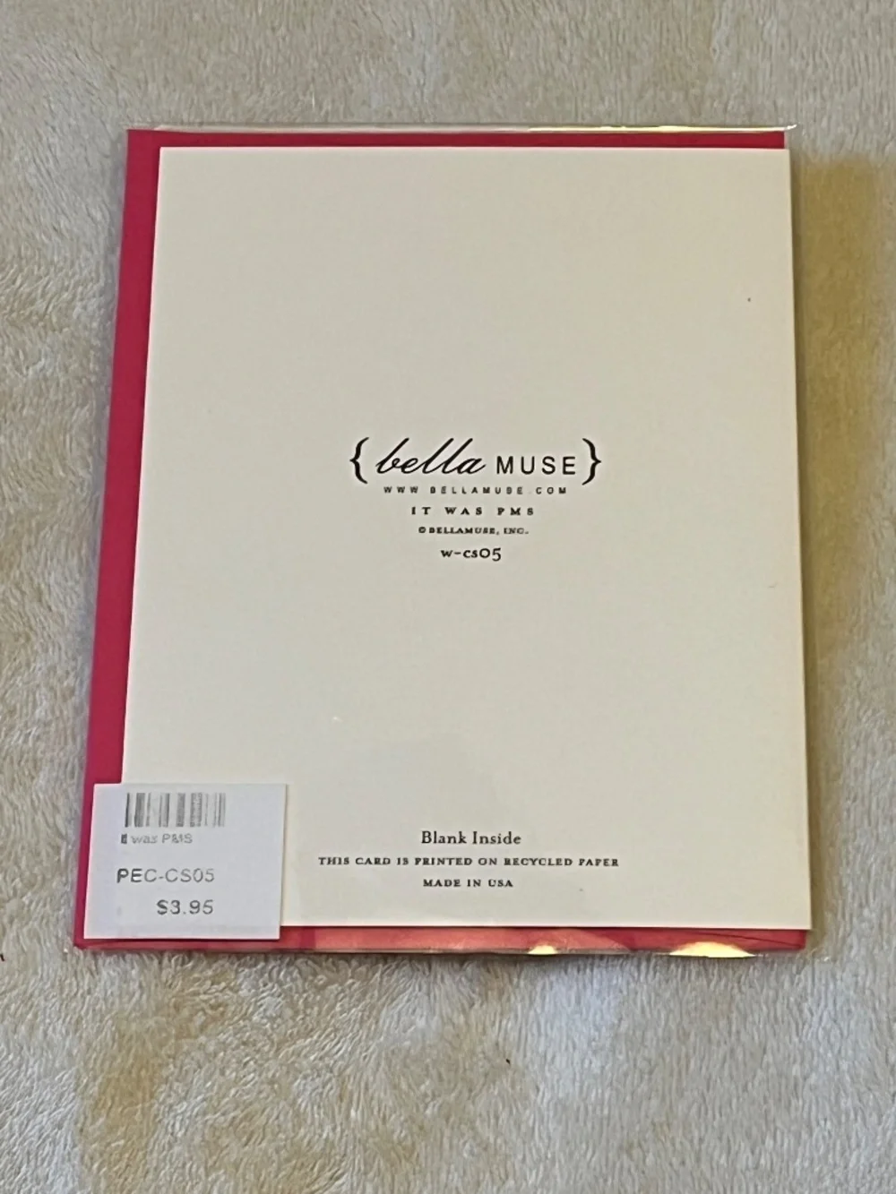 Bella Muse Funny Greeting Cards Set of 2 | Blank Inside | New | Snarky Humor
